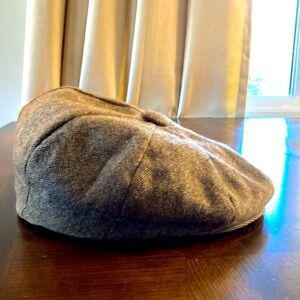 Vintage Newsboy Cap, wool, size 7 1/2 United Hatters, Cap and Millinery Workers
